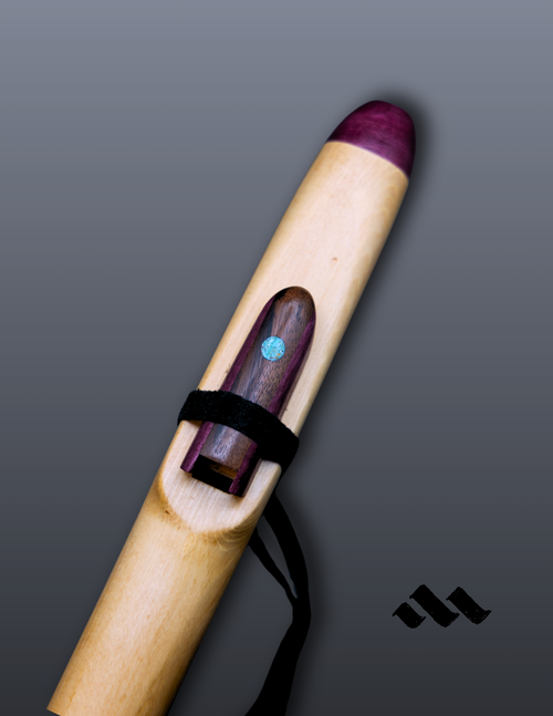 NAF Pine/Purple Heart/Black Walnut/Turquoise Db/C# 432hz