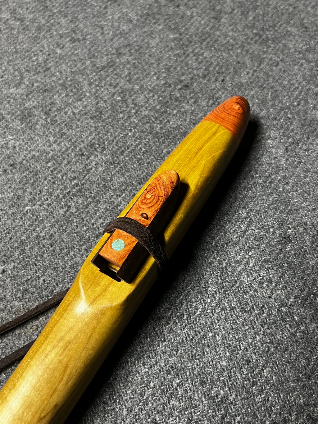 Poplar Flute with Black Locust and Black Walnut— E, 432 Hz