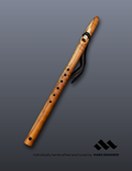 Quilted Redwood Flute — Key of F, 432 Hz