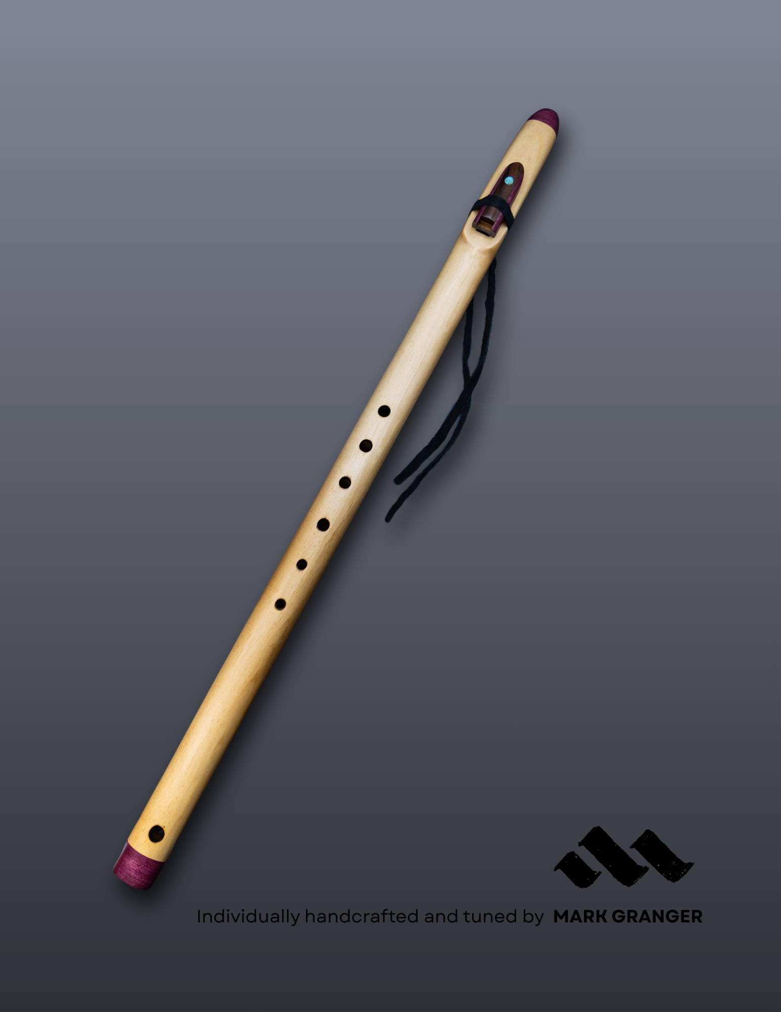 NAF Pine/Purple Heart/Black Walnut/Turquoise Db/C# 432hz