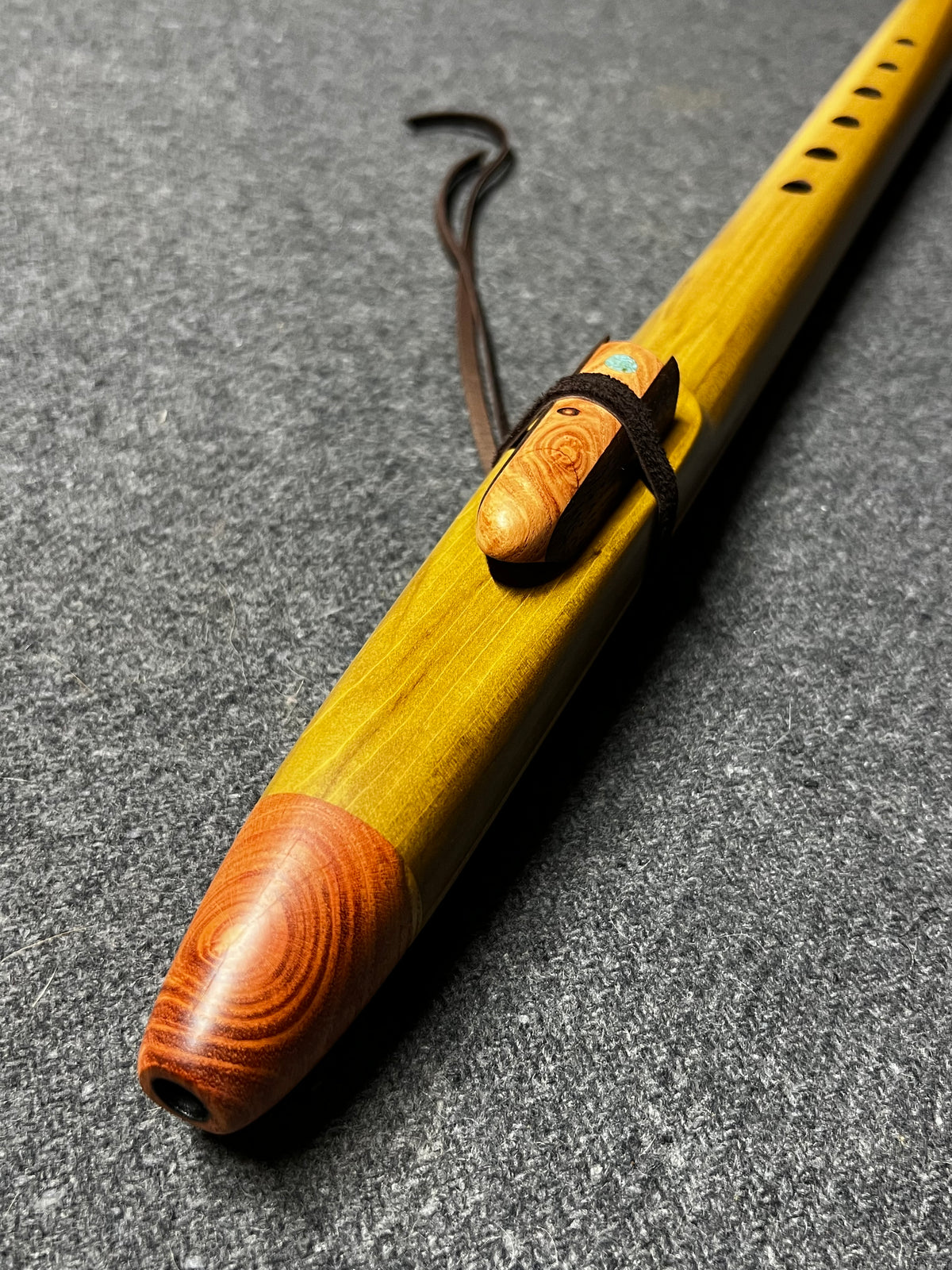 Poplar Flute with Black Locust and Black Walnut— E, 432 Hz