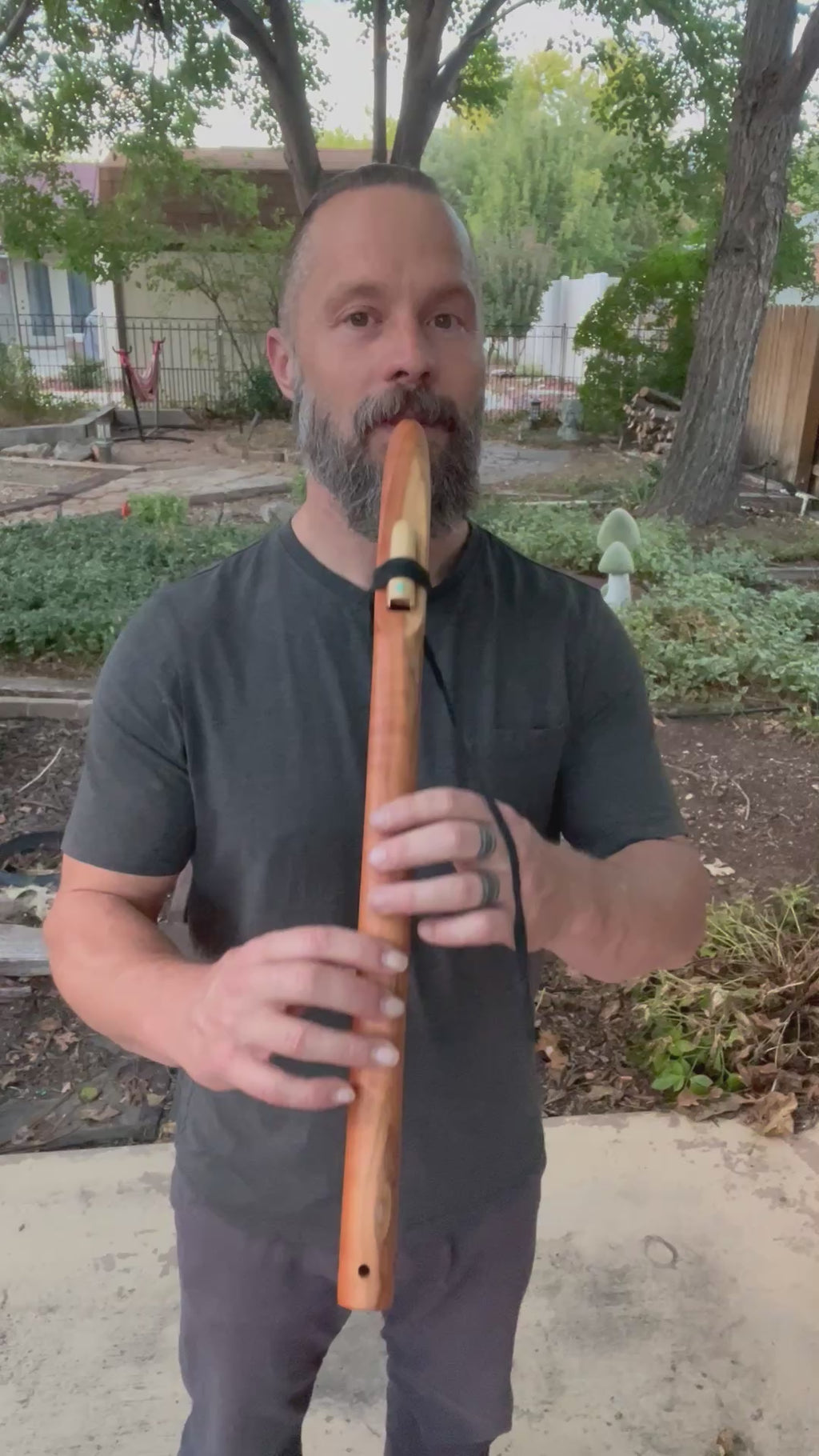 Quilted Redwood Flute — F#, 432 Hz